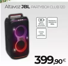 Oferta de JBL - Altavoz Partybox Club 120 por 399,9€ en Tien 21