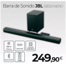 Oferta de JBL - Barra De Sonido Sb550 Nero por 249,9€ en Tien 21