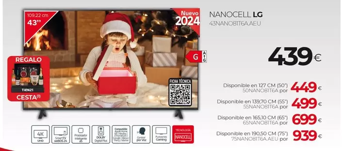 Oferta de LG - Nanocell por 439€ en Tien 21