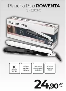 Oferta de Rowenta - Plancha Pelo por 24,9€ en Tien 21