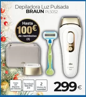 Oferta de Braun - Depiladora Luz Pulsada por 299€ en Tien 21