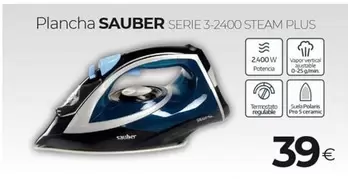 Oferta de Sauber - Plancha  por 39€ en Tien 21