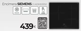 Oferta de Siemens - Encimera  por 439€ en Tien 21