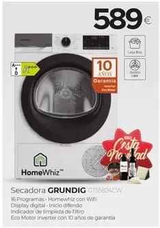 Oferta de Grundig - Secadora  por 589€ en Tien 21