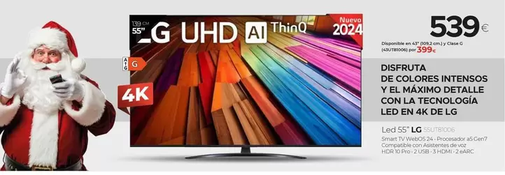 Oferta de LG -  Led 55" 55UT81006  por 539€ en Tien 21