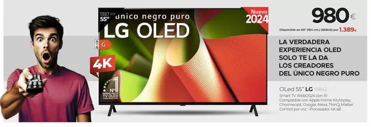 Oferta de LG - OLed 55" LG 55B42  por 980€ en Tien 21