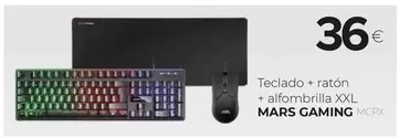 Oferta de Mars Gaming - Teclado + Raton + Alfombrilla XXL por 36€ en Tien 21