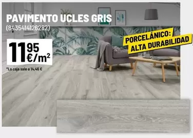 Oferta de Pavimento Ucles Gris por 11,95€ en Brico Depôt