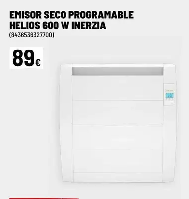 Oferta de Seco - Emisor  Programable Helios 600 W por 89€ en Brico Depôt