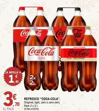 Oferta de Coca-Cola - Refresco por 3,7€ en E.Leclerc