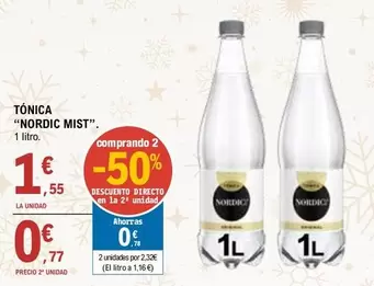 Oferta de Nordic Mist - Tonica por 1,55€ en E.Leclerc