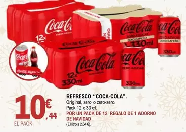 Oferta de Coca-Cola - Refresco por 10,44€ en E.Leclerc