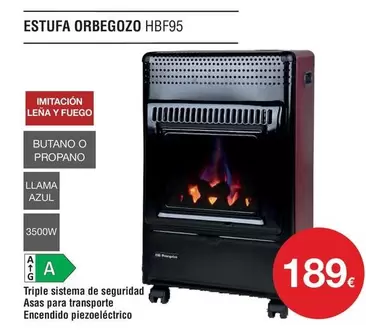 Oferta de Orbegozo - Estufa HBF95 por 189€ en Milar