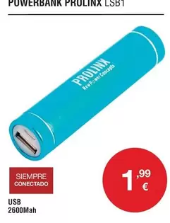 Oferta de Prolinx - Powerbank LSB1 por 1,99€ en Milar