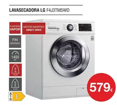 Oferta de LG - Lavasecadora F4J3TM5WD por 579€ en Milar