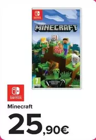 Oferta de Nintendo SWITCH - Minecraft por 25,9€ en Carrefour