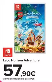 Oferta de Nintendo SWITCH  - Lego Horizon Adventure por 57,9€ en Carrefour