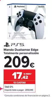 Oferta de Mando Dualsense Edge por 209€ en Carrefour