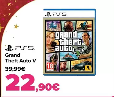 Oferta de Ps5 - Grand  Theft Auto V por 22,9€ en Carrefour