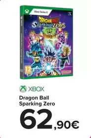 Oferta de Xbox - Dragon Ball Sparking Zero por 62,9€ en Carrefour