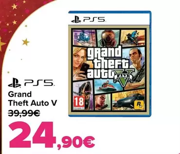 Oferta de Ps5 - Grand  Theft Auto V por 24,9€ en Carrefour