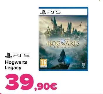 Oferta de Ps5 - Hogwarts Legacy por 39,9€ en Carrefour