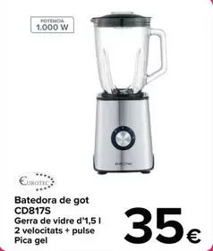 Oferta de Eurotec - Batidora De Vaso CD817S por 35€ en Carrefour