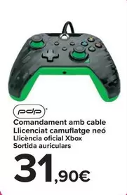 Oferta de Pdp - Mando Con Cable Licendiado Camuflaje Neon por 31,9€ en Carrefour