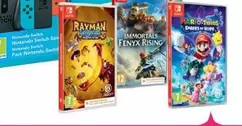 Oferta de Nintendo SWITCH - Consola + Suspisión Online 12 Meses + Nintendo Switch Sports + Pack 3 Juegos Ubisoft en Carrefour