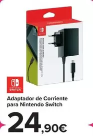 Oferta de Nintendo SWITCH - Adaptador De Corriente Para Nintendo Switch por 24,9€ en Carrefour