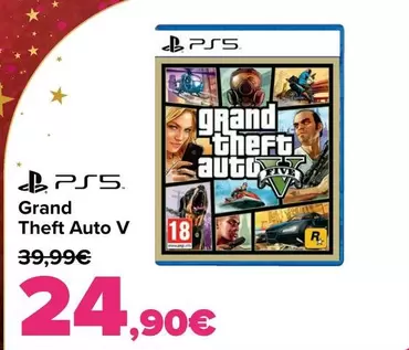 Oferta de Ps5 - Grand  Theft Auto V por 24,9€ en Carrefour