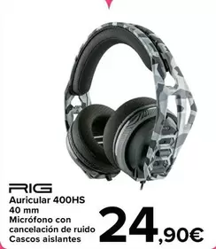 Oferta de Rig - Auricular 400HS 40 Mm  por 24,9€ en Carrefour