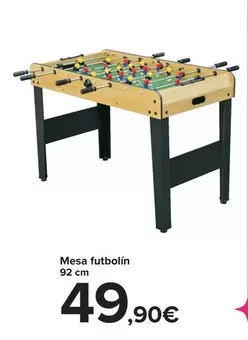 Oferta de Mesa Futbolín por 49,9€ en Carrefour