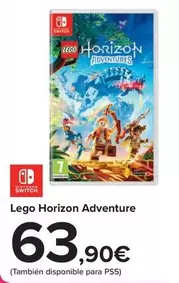 Oferta de Nintendo SWITCH  - Lego Horizon Adventure por 63,9€ en Carrefour