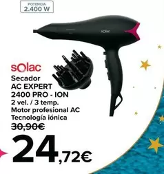 Oferta de Solac - Secador Ac Expert 2400 Pro - Ion por 24,72€ en Carrefour