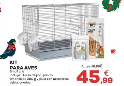 Oferta de Small Life - Kit Para Aves por 45,99€ en Kiwoko