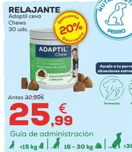 Oferta de Adaptil - Relajante por 25,99€ en Kiwoko