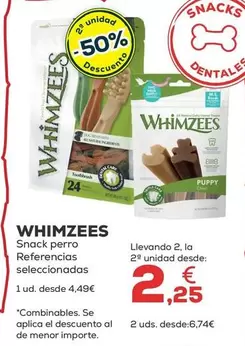 Oferta de Whimzees - Snack Perro  por 4,49€ en Kiwoko