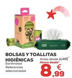 Oferta de Earth Rated - Bolsas Y Toallitas Higienicas por 8,99€ en Kiwoko