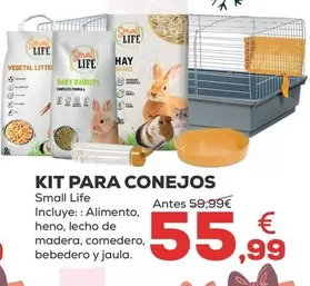 Oferta de Small Life - Kit Para Conejos por 55,99€ en Kiwoko