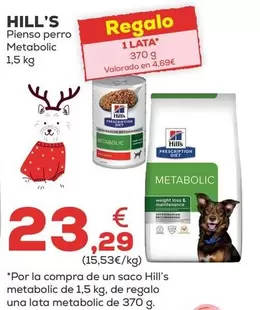 Oferta de Hill's - Pienso Perro Metabolic por 23,29€ en Kiwoko