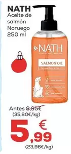 Oferta de Nath - Aceite De Salmon Noruego por 5,99€ en Kiwoko