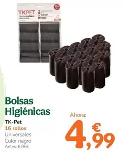 Oferta de Tk-Pet - Bolsas Higiénicas por 4,99€ en Tiendanimal