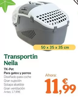 Oferta de Tk-Pet - Transportín Neila por 11,99€ en Tiendanimal