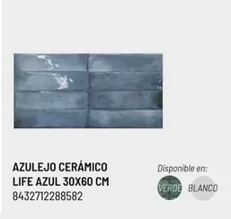 Oferta de Blanco - Azulejo Ceramico 30x60 Cm en Brico Depôt