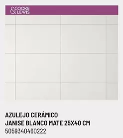 Oferta de Blanco - Azulejo Ceramico en Brico Depôt