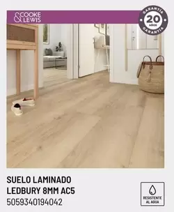 Oferta de Cooke & Lewis - Suelo Laminado Ledbury 8mm Ac5 en Brico Depôt