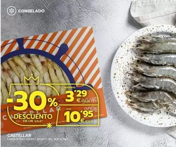 Oferta de Castellar - Langostinos Cocidos por 10,95€ en BM Supermercados