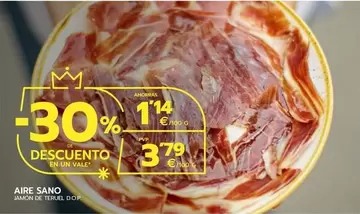 Oferta de Aire Sano - Jamon De Teruel D.O.P. por 3,79€ en BM Supermercados