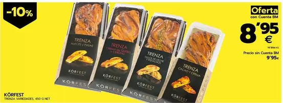 Oferta de Körfest - Trenza  por 9,95€ en BM Supermercados